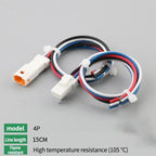10Set JST Type Small Current Waterproof Connector JST02R/02T LED Male and Female Butt Terminal With 15 Wire Plug 02T-JWPF-VSLE-S