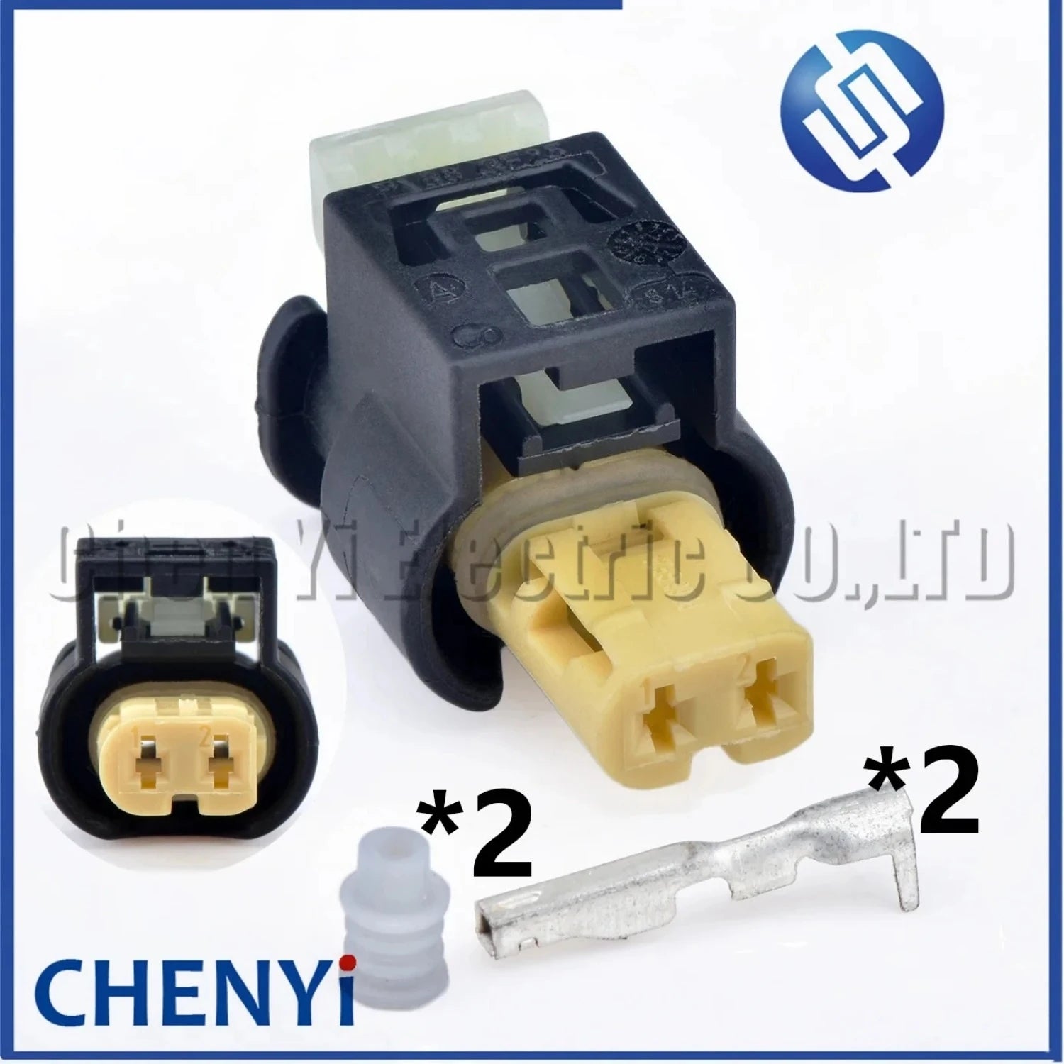 2 Pin Automotive waterproof connectors Fuel injector Wire harness plug 7615636-03 805-120 7615636-02 A0255456526