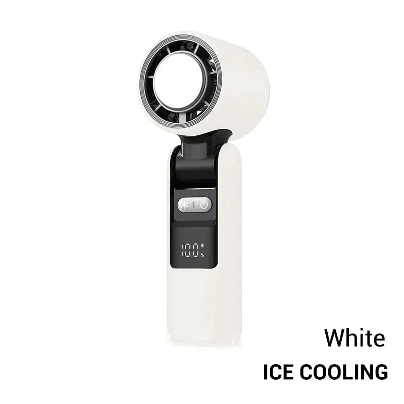 4000mAh Rechargeable Electric Handheld Fan 100 Speeds Adjustable Portable Travel Outdoor Foldable Mini Air Cooling Turbo Amagi