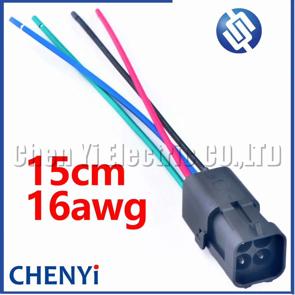 4 pin Seal 2.5 Series Female or Male Connector Plug Housing Electrical Wire Harness Socket 12015798 12015024