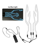 Multi-functional LED Motorcycle Helmet Light Strip Kit - 3-mode Night Riding Signal Decorative Accessory For Unisex Adults Amagi