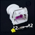 2 Pin Auto Fuel injector connector Car horn Speaker plug 144473-5 144473-6 144473-7 144473-8 For PEUGEOT CITROEN Geely Chang'an