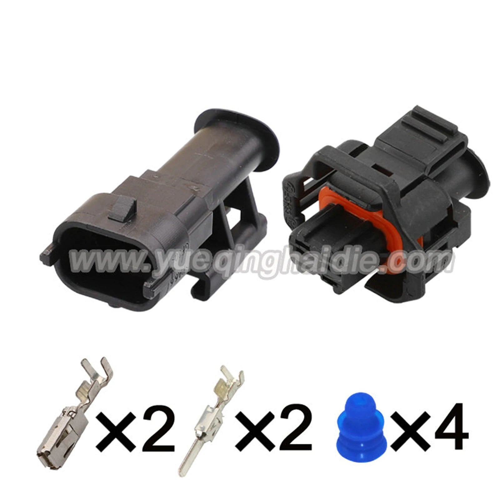 2Pin Connector Waterproof Boschs 3.5mm Male Female Connector Auto MAP Sensor Plug Diesel Injection Pump 1928403874 1928404226