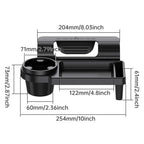 Versatile Car Organizer with Cup Holder Phone Slot Durable Plastic Fits Side Door or Window Ideal for Daily Use Accessories