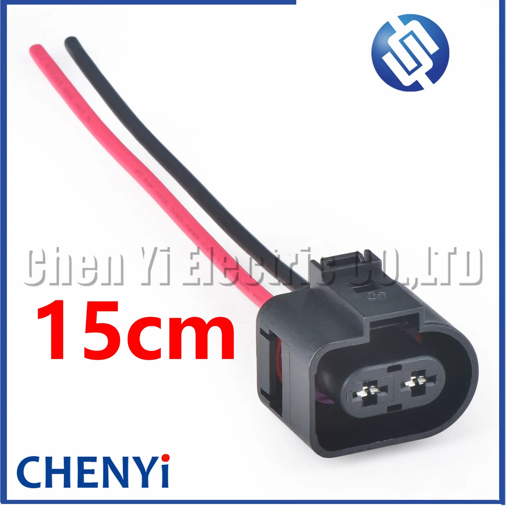 2 Pin 6.3mm Automotive waterproof connector Electronic fan harness plug 1J0973752 1J0973852 1J0 973 752 1J0 973 852