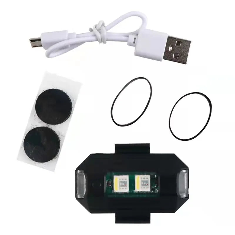 New LED Anti-collision Warning Light RC Drone Flash LED Position Light Motorcycle Turn Signal Indicator 7 Colors Strobe Light