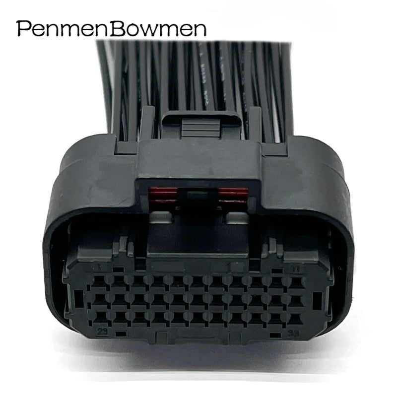 1 Set 33 Pin Auto ECU Low Current PCB Electrical Cable Connectors Wire Harness Plug For Yamaha Motorcycle 1554461-1 1554458-2