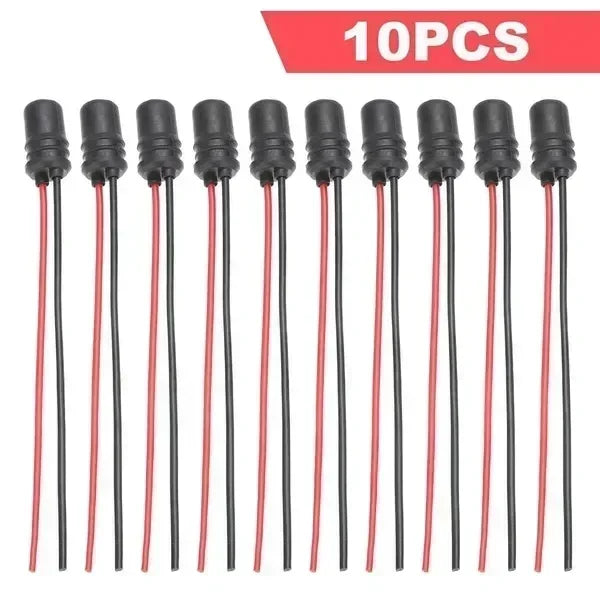 DC12V T10 W5W 147 Socket Marker Instrument Lights Holder Connector Wire Bulb Soft Rubber Harness Replacement Car Accessories