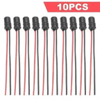 DC12V T10 W5W 147 Socket Marker Instrument Lights Holder Connector Wire Bulb Soft Rubber Harness Replacement Car Accessories