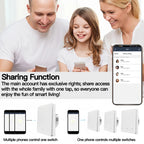Tuya ZigBee Smart Light Switch No Neutral Wire No Capacitor Needed,1/2/3 Gang Wall Touch Interrupter Work with Alexa Google Home