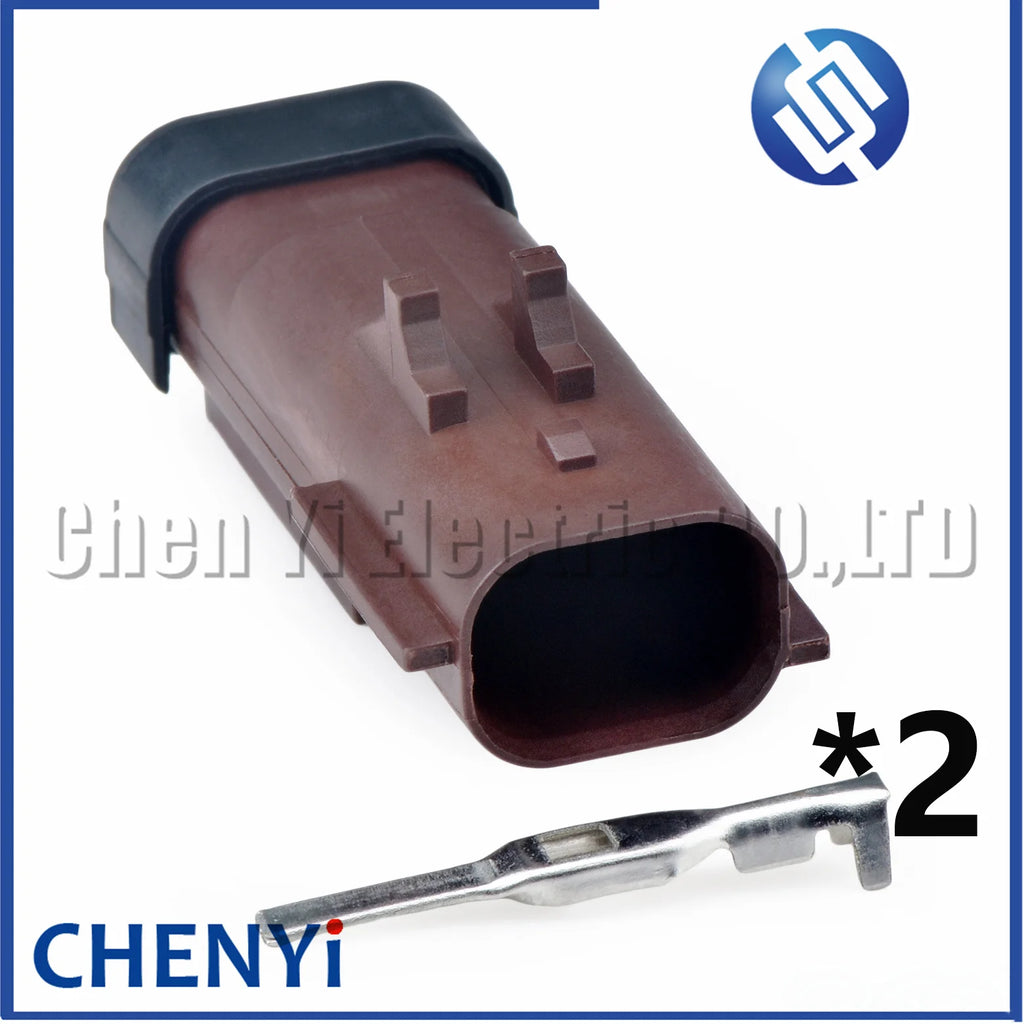 2 Pin automotive waterproof connector Air solenoid valve plug 54200207 54200261 54200206 For Cummins Jeep Lincoln Chrysler