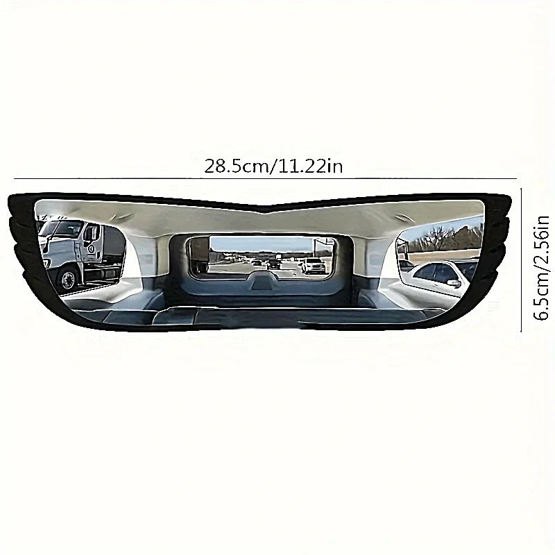 Curved Rearview Blind Spot Mirror Enhanced Field of View Curved Blind Spot Mirror HD Glass Wide Angle Mirror for Car Truck Amagi