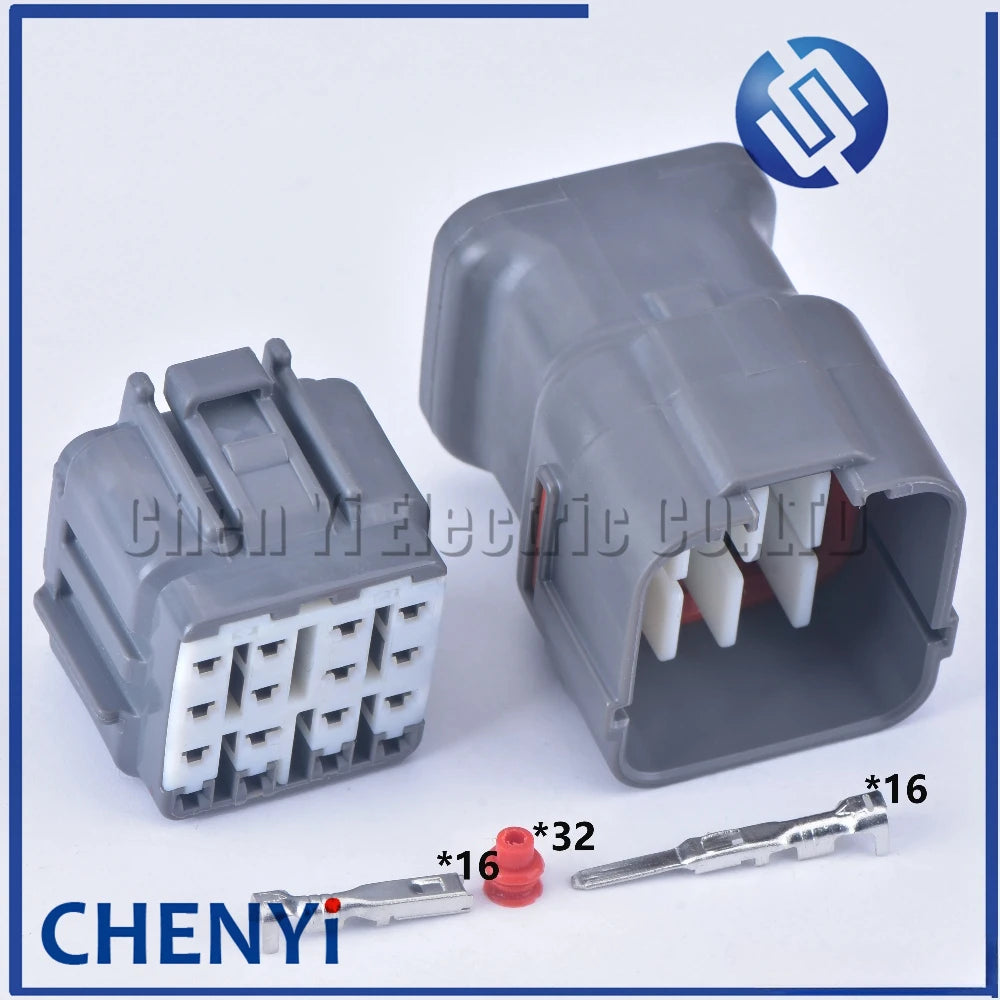 16 Pin Automotive waterproof connector DL series plug Female or Male wiring harness connector 6189-0715 6188-0495 For Honda