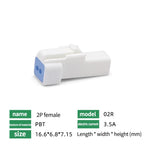 5/10/100 Sets Automotive Connectors JST02R-JWPF-VSLE 2/3/4/6/8 Pin Waterproof Connectors Male and Female Butt Plugs