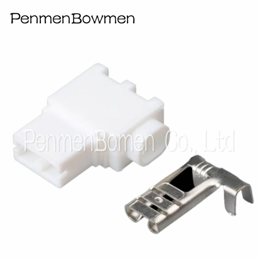 1 Set 1 Pin 250 Flag Spring Nylon Hard Sheath Electrical Cable Connectors 6.3mm Female Wiring Harness Plug 176497-1