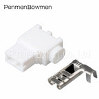 1 Set 1 Pin 250 Flag Spring Nylon Hard Sheath Electrical Cable Connectors 6.3mm Female Wiring Harness Plug 176497-1