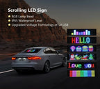 Devil Eyes LED Matrix Display Flexible Pixel Screen APP Controlled Scrolling Car Truck Window Light Panel Waterproof DIY Amagi
