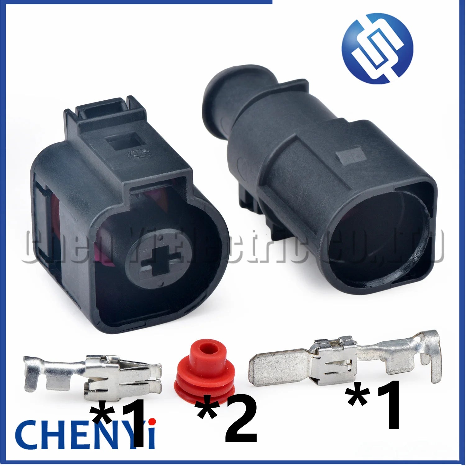 1 Pin 6.3 mm Auto waterproof connector Wire harness plug 071973751 071 973 751 071973851 42036200 42129000