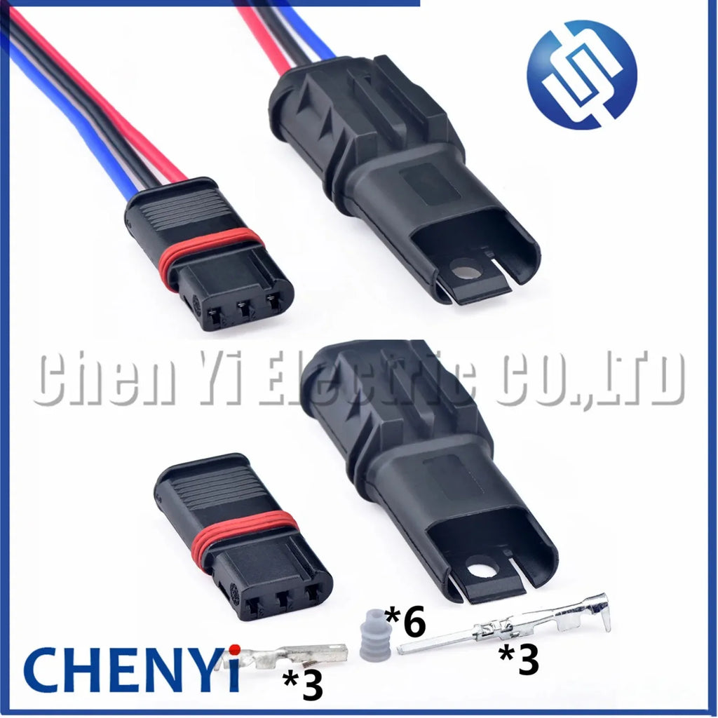 3 Pin male or female Automotive door handle connector Turn signal Wire harness plug 872-405-501 872-837-506