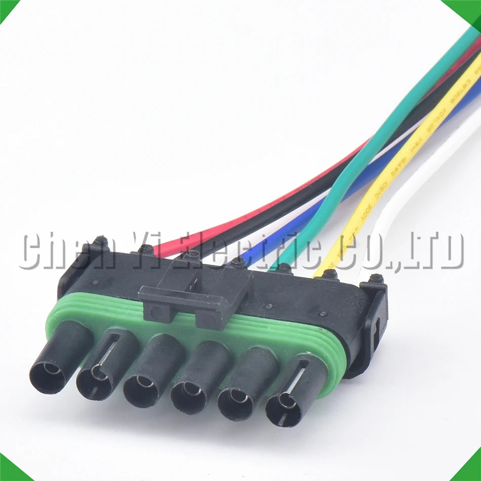 6-Pin Auto Connector Series automotive electrical cable housing waterproof plastic