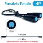 4/10Pcs M8 Waterproof Connectors 2/3/4/5/6 Pin, Male & Female Plug Socket Set, IP67 Wire Cable Connector Kit