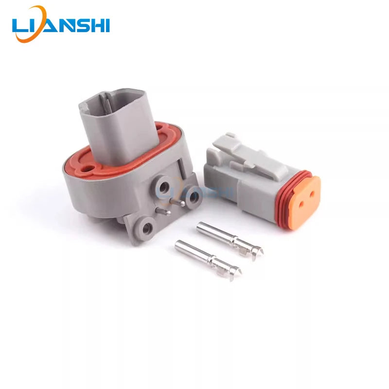 DT06-2S waterproof connector PCB curved pin socket for vehicle circuit board pin end male and female connectors DT13-2PA