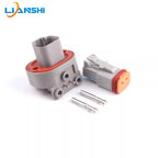 DT06-2S waterproof connector PCB curved pin socket for vehicle circuit board pin end male and female connectors DT13-2PA
