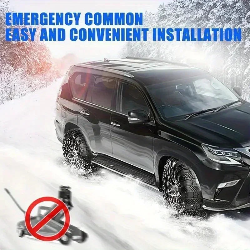 Snow Chain Widen Thicken Car Tire Crawler Type Plastic Anti-skid Chain Winter Wheel Tyre Anti-Slip Ties Emergency Tools Amagi