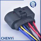 14 Pin/way Waterproof Car Xenon Headlight Lamp Plug Connector Socket 1J0973737 1J0973837 with wires