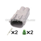 2PIN Auto Electrical Sensor Plug Waterproof Automotive 2mm Connector For Lexus Toyota Solenoid 7282-8120-40 7283-7526-40