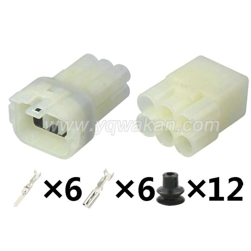 AMP 6Pin Connector Waterproof 2.2mm Male Female Connector Automotive Wiring Harness Cable Socket for Toyota 6189-6171 6180-6181