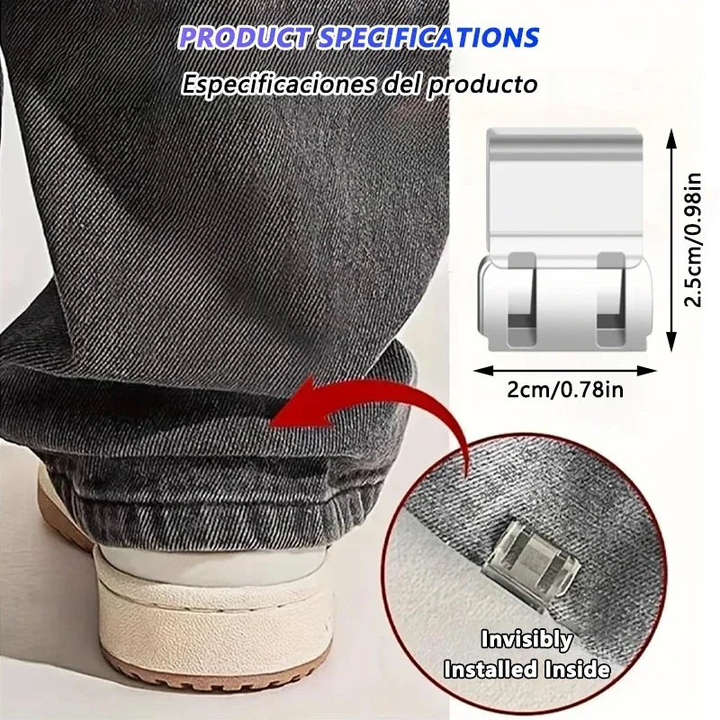 Invisible Leg Shortening Clip, Non-Slip Pants Edge Clip, Quick Fix Hem Clip, Hidden Pants Adjuster, Sewing Accessories Amagi