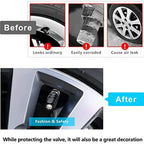 4Pcs Tire Valve Stem Caps, Universal Car Wheel Air Valve Dust Proof Covers for Cars, Trucks, SUVs, Bikes and Motorcycles Amagi