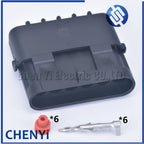 6 Pin 2.5 Series automotive electrical cable housing plug waterproof plastic wire harness connector 12010975 1201579