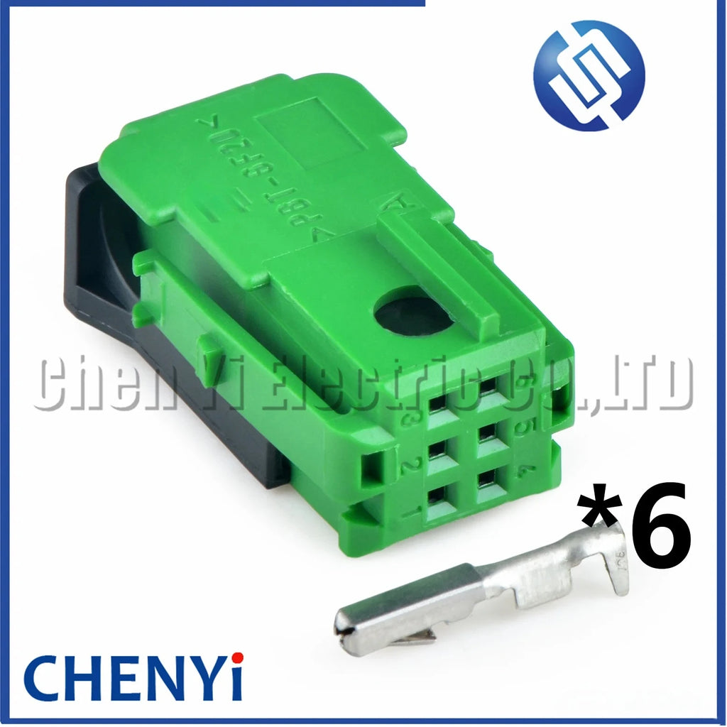6 Pin Auto RD9 RD45 CD player connector Rear view mirror plug 953382-1 953382-2 953382-3 953382-4 For PEUGEOT 301 CITROEN C4 C5