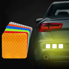 10pcs/set Car Bumper Reflective Safety Strip Stickers Car Reflective Sticker Reflective Warning Safety Tape Stickers Decals