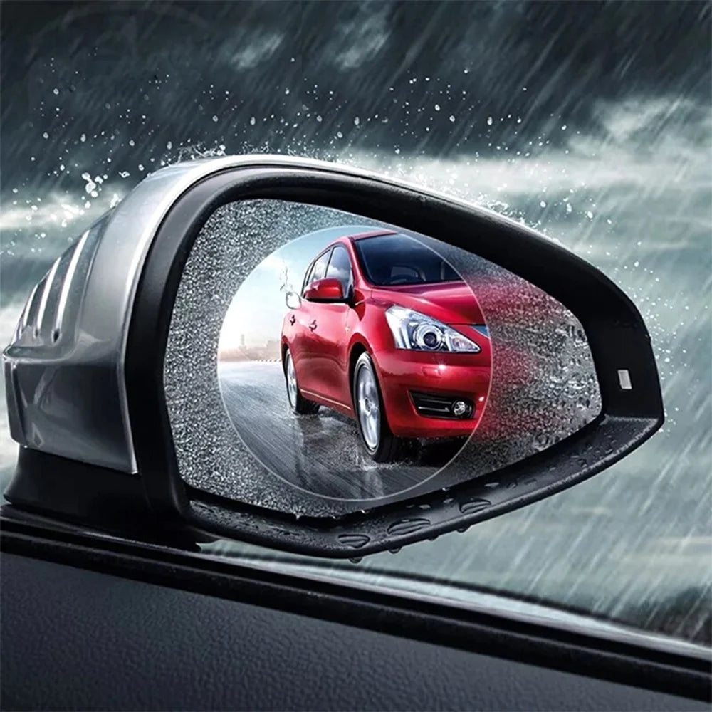 Car Rearview Mirror Protective Film Side Windows Sticker Anti Fog Glare Rainproof Waterproof Mirror Film Clear Nano Coatin
