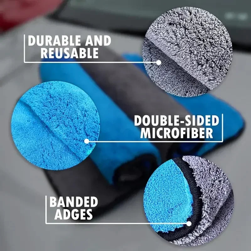 Car Towel Auto Detailing Car Product Microfiber Cloth Wash Accessories Automotive Cleaning Towel Microfiber Towel 1-5pcs Amagi