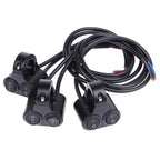 7/8" 22mm Aluminum Alloy 12V Motorcycle Handlebar Control Switch Dual Button Control Headlight Flasher Speaker Switch 2 Choice