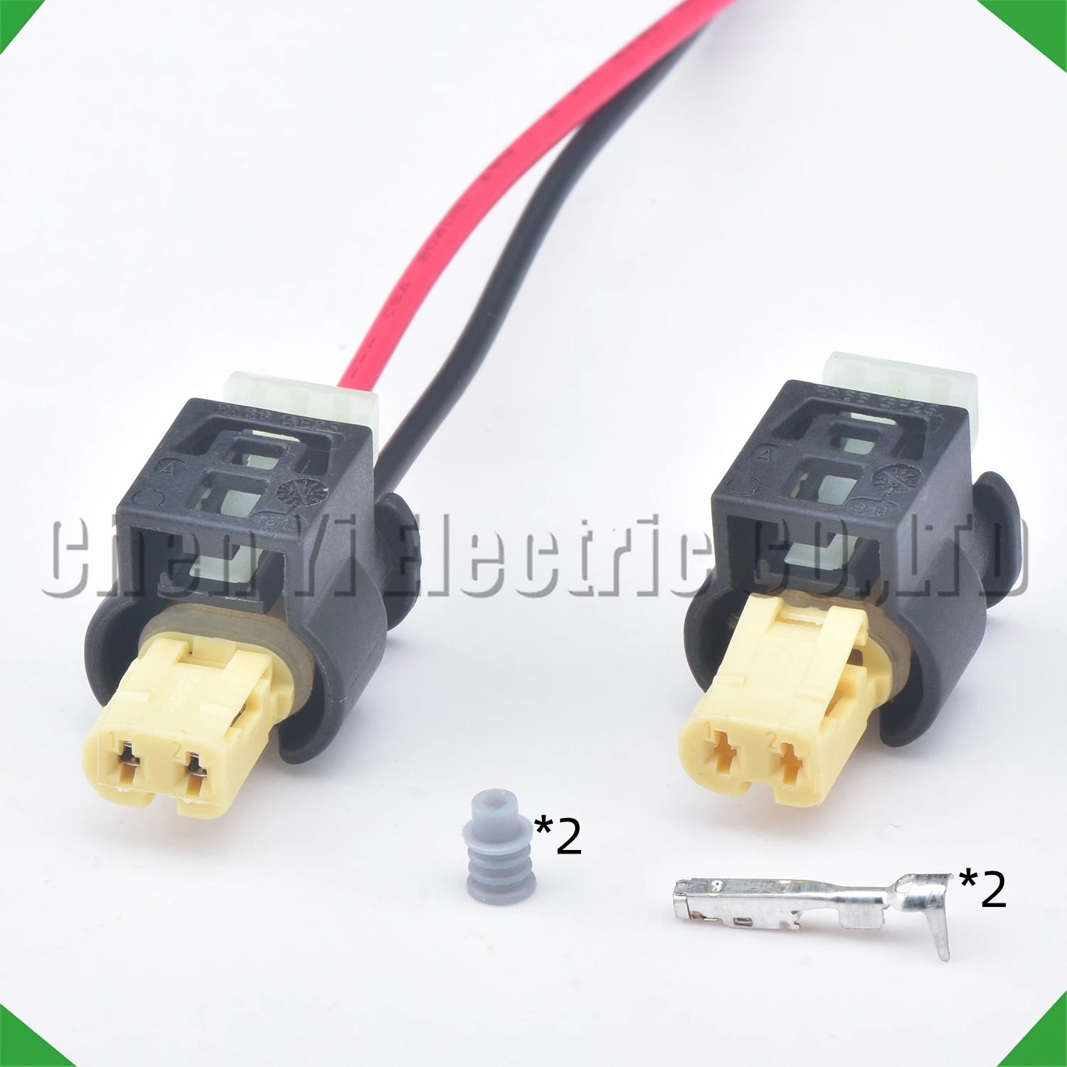 2-pin wire harness harness automotive waterproof connector bmw benz fuel injector