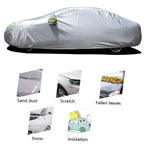Universal For Audi A3 A4 A5 A6 A7 B7 B8 C5 Q2 Q3 Q5 7 Body Full Covers Black/Silver Outdoor Sun Snow Rain Protection Cover Amagi