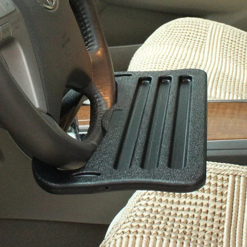 Steering Wheel Tray Table Deluxe - Multifunctional Car Storage Rack With Card Table Functionality - Durable Plastic Construction