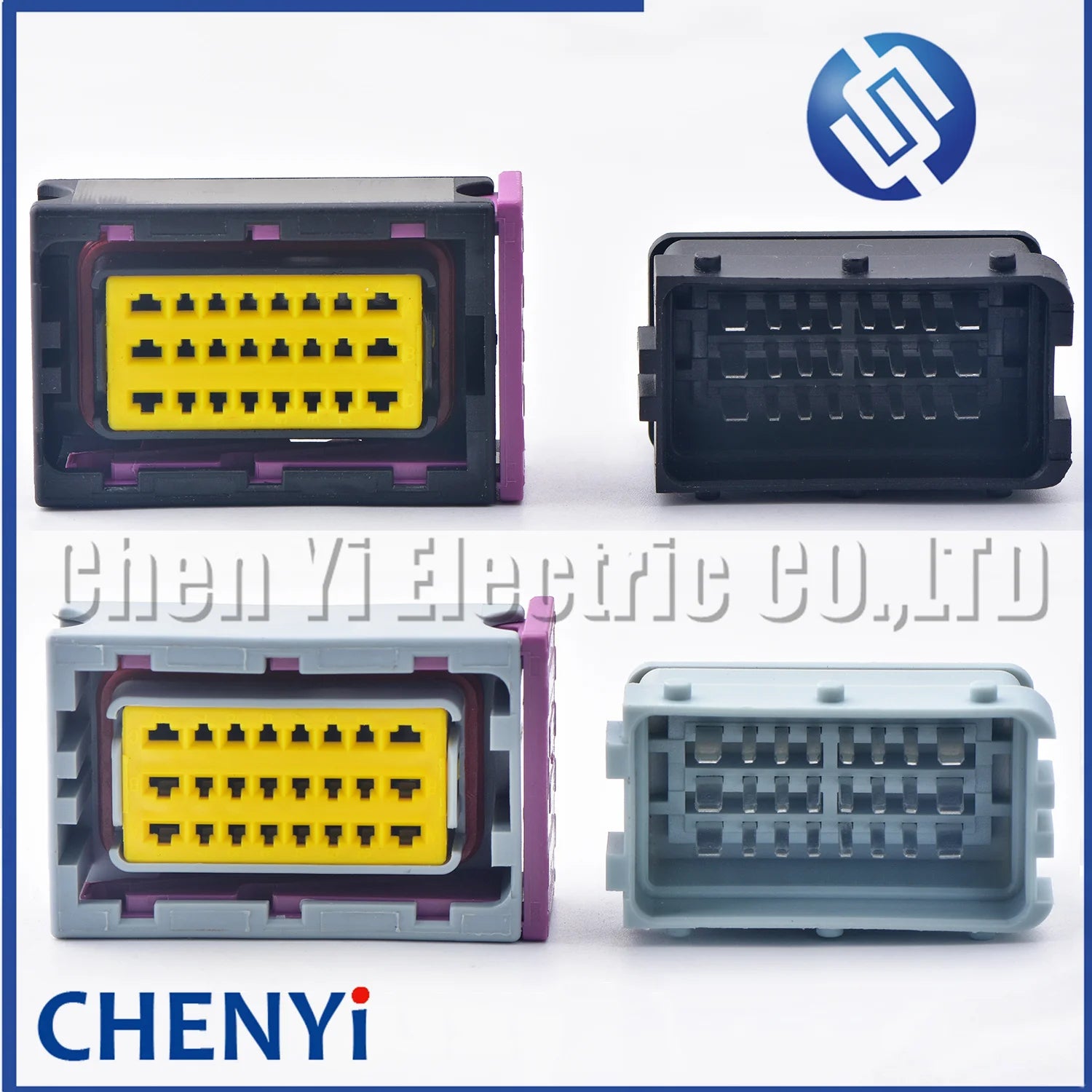 24Pin/48Pin ECU shell Aluminum PCB Box with auto connector plug car on-board controller panel circuit board connectors with Pin