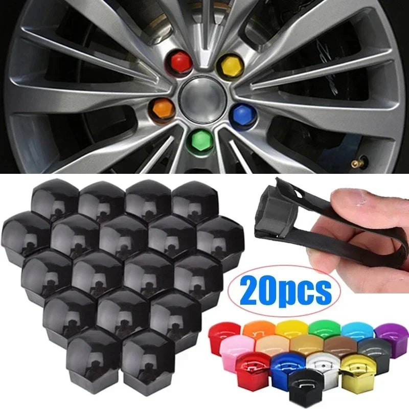 20PCS Hub Screw Cover Hub Screw Cover Protective Cap Hub Center Cover Tire Modification for Tesla Model 3 S X Y Amagi