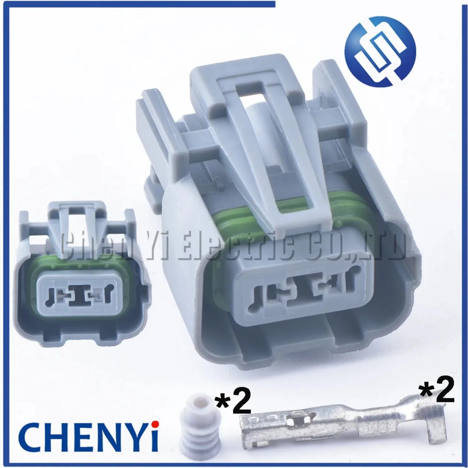 2 Pin auto connector front bumper radar probe fog lamp turn signal stoplight plug 15492200 13547918 For Ford Jeep Chevrolet