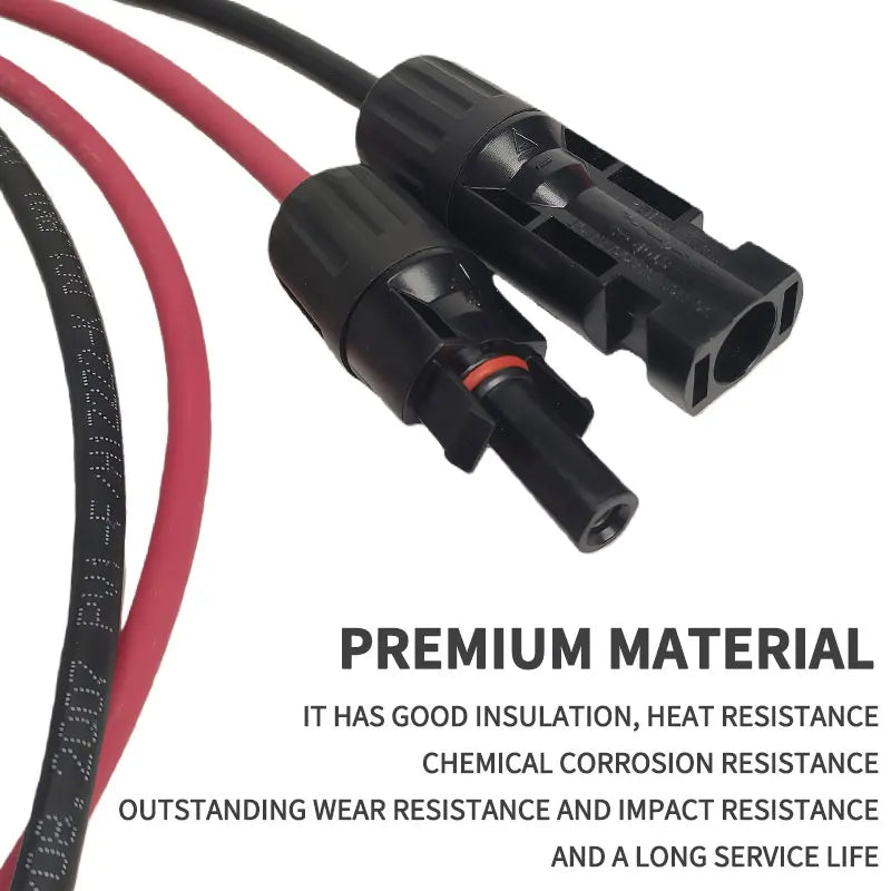 4/2.5mm² PV1-F Solar Extension Cable 1/2/3/5/10M Waterproof DC Connector Male Female Pair IP67 for Photovoltaic System