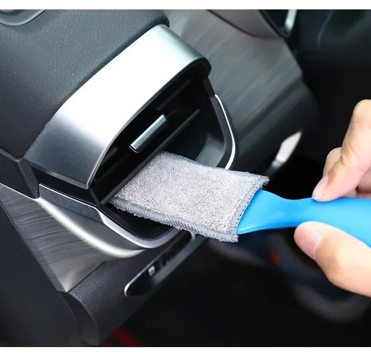 Car Cleaning Tools Air Conditioning Air Outlet Cleaning Dust Removal Soft Brush Multifunctional Auto Interior Cleaning Amagi