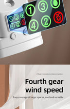 Car Four-speed Spray Fan with Charging Capability Mini Fan with Pedestal Clip Suitable for Home and Office Use Compact Outdoor