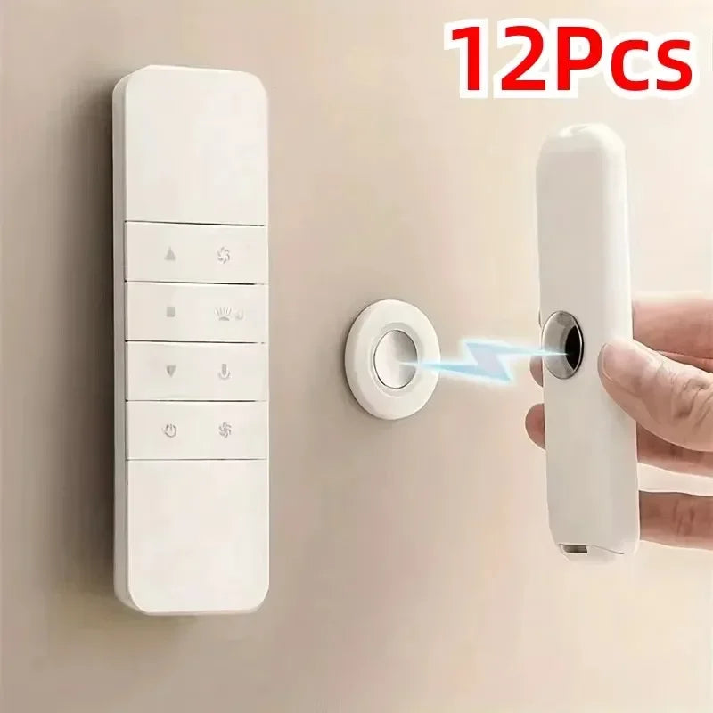 Magnet Remote Control Holder Magnetic Hooks Wall Mount Strong Invisible Holder Keys Fridge Sticker Storage Hooks Home Organizer