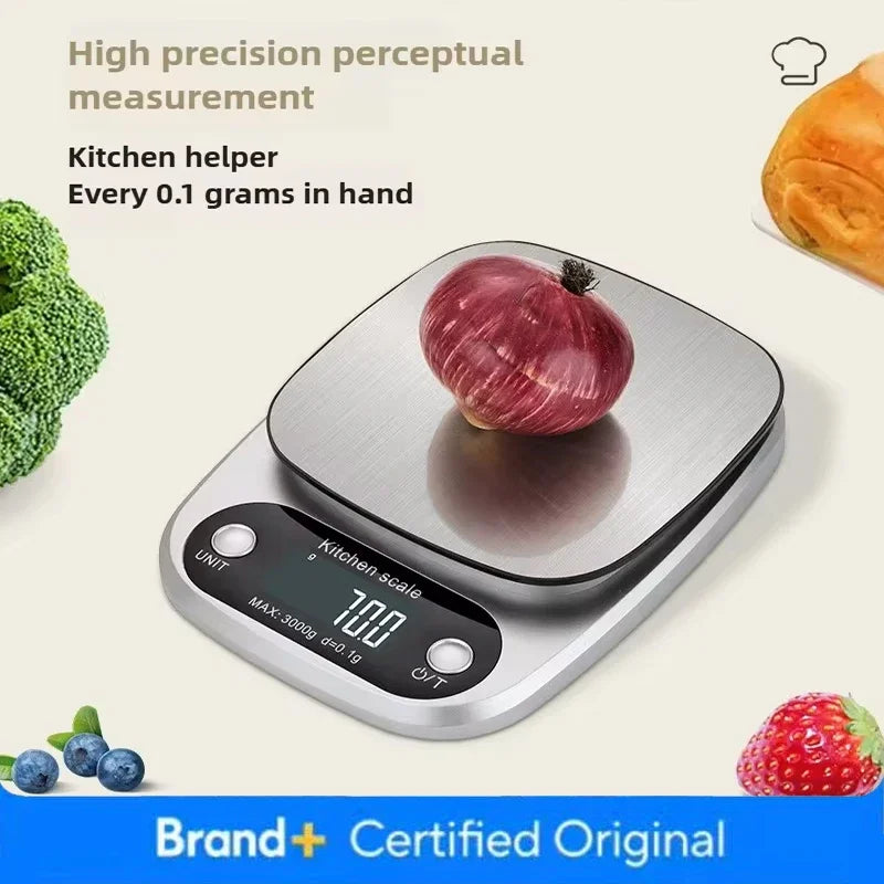 Household Kitchen Scale Baking Precision Food Scale 0.1g Gram Small Desktop Scale Tea Scale High Precision Digital Scale Compact